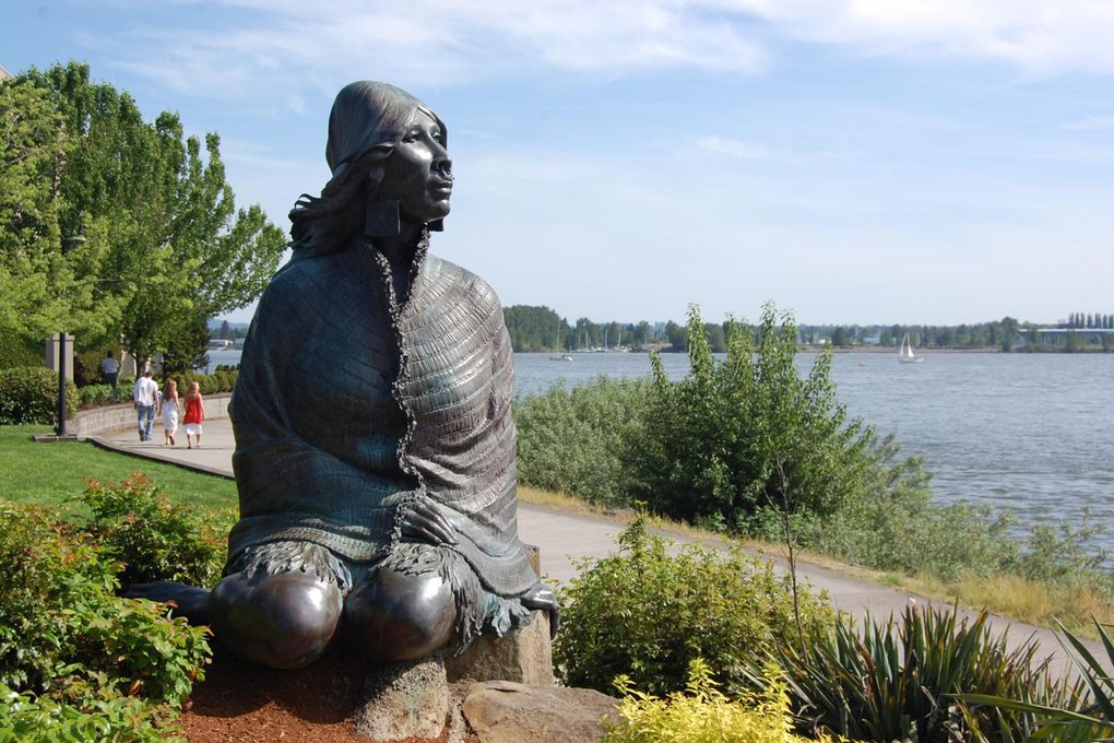 Ilchee statue on the Vancouver waterfront. (Courtesy of Visit Vancouver USA)