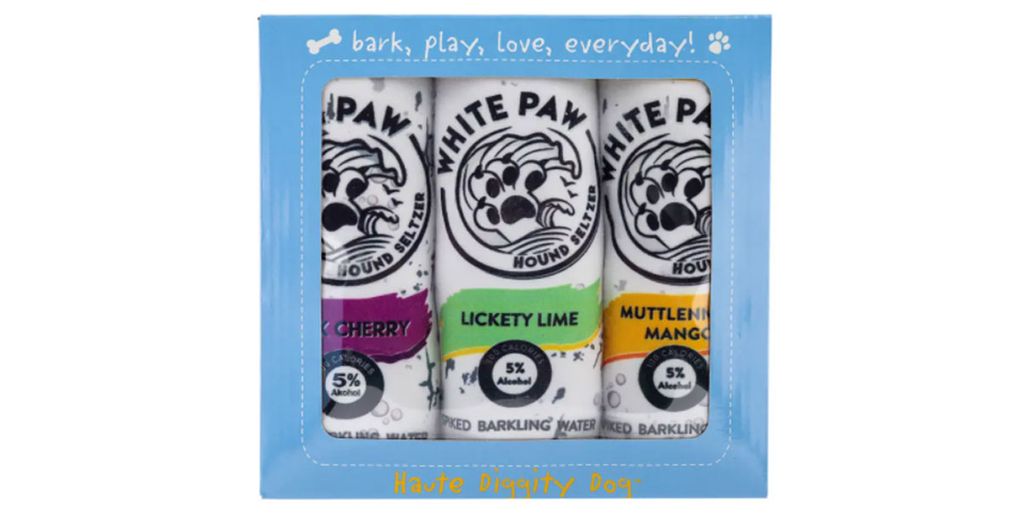 Haute Diggity Dog White Paw 3-Piece Variety Pack Plush Dog Toy Set