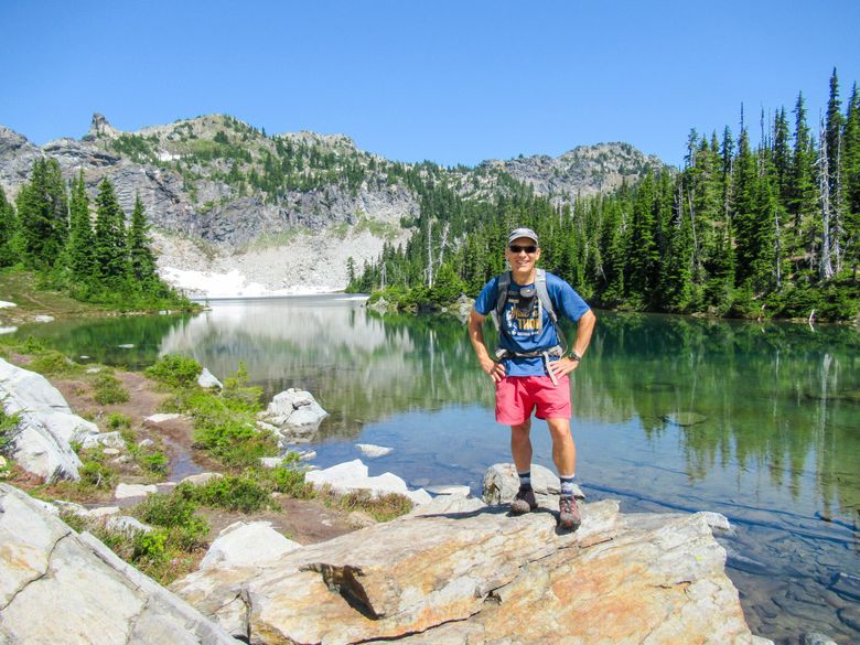 Guidebook author Craig Romano hikes at Minotaur Lake in the Henry M. Jackson Wilderness. He has been hiking through a diagnosis with polymyalgia rheumatica. (Courtesy of Craig Romano)