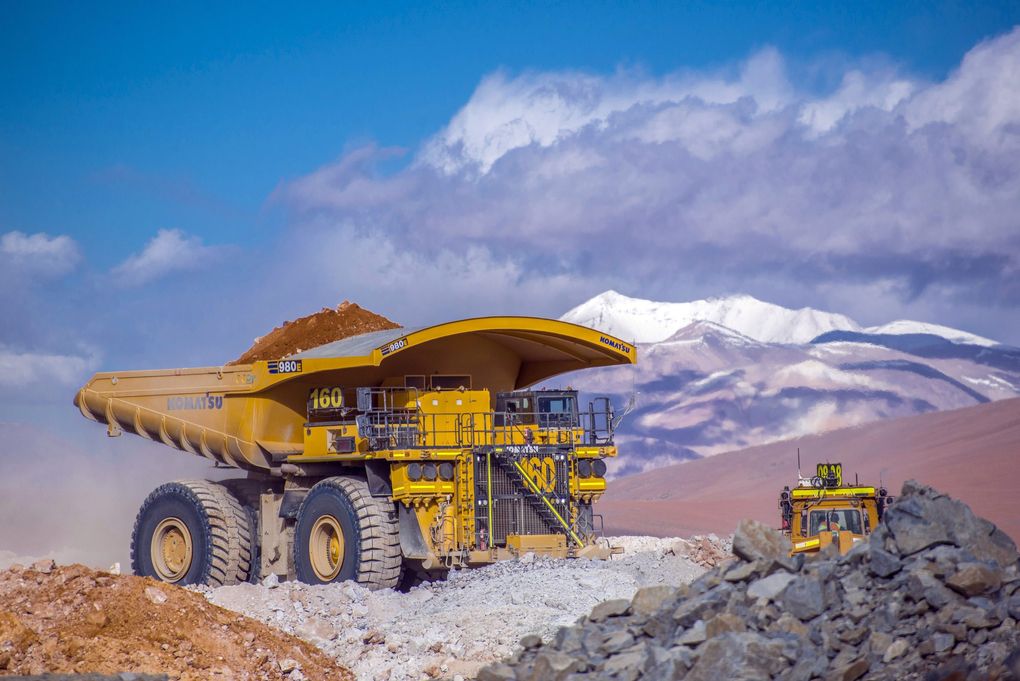 First Mode is building a zero-emissions engine for a mining haul truck, pictured above, which can carry up to 300 tons (or 600,000 pounds) of rock.  (Courtesy of Anglo American)