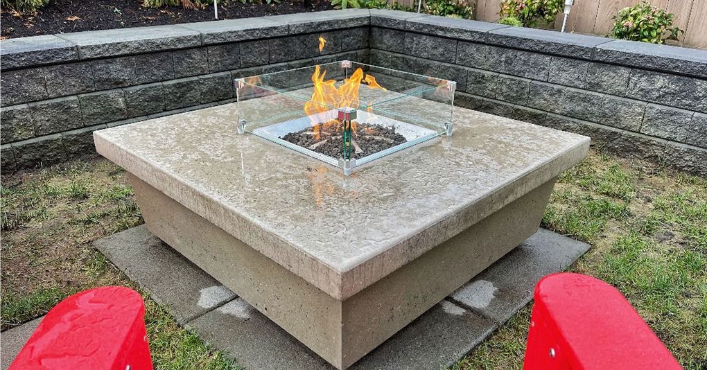 A gas fire pit, like this model from Sutter Home & Hearth, adds warmth and light as the days get shorter. (Courtesy of Sutter Home & Hearth)