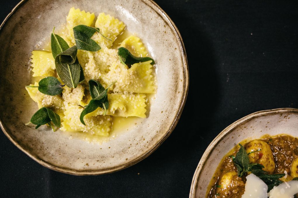 Agnolotti, Carrello: This signature pasta are little candy-sized packages stuffed with various ground meats, then lacquered with a butter sauce that’s flavored with cured ham. The best agnolotti in town is at this Capitol Hill spot. (Courtesy Carrello)