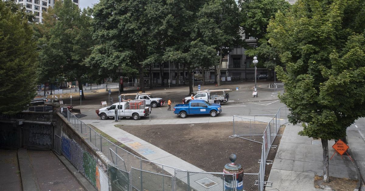 King County untuk mengambil alih Taman Balai Kota Seattle yang bermasalah;  kota untuk mendapatkan tanah di dekat Jembatan South Park sebagai imbalan