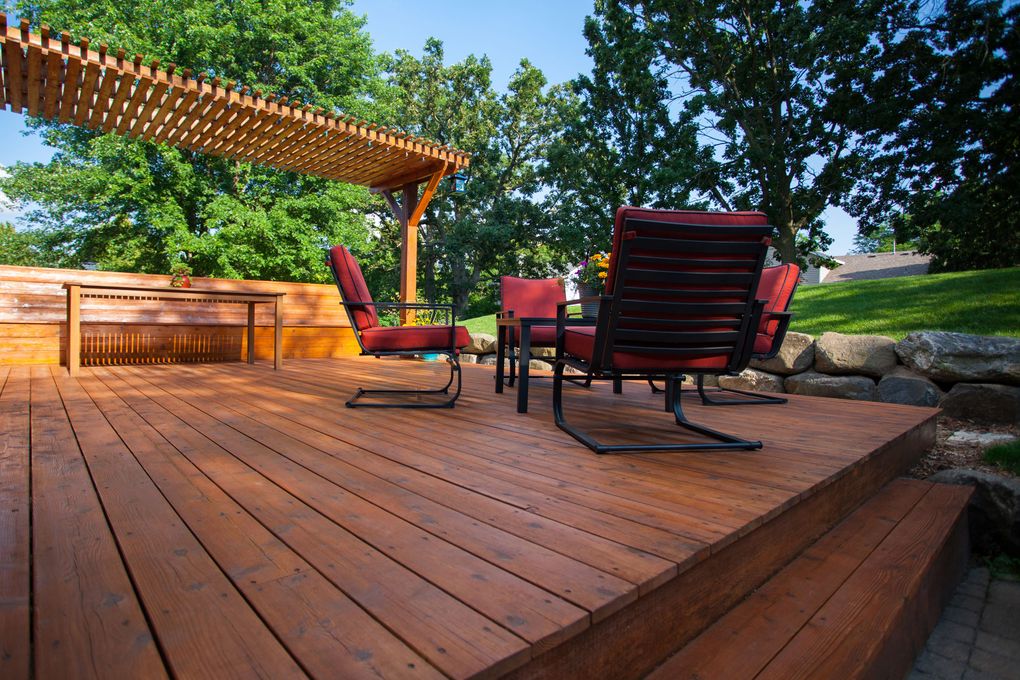 A $20,000 budget should get you a wood deck of about 200 square feet. But be aware that many decking materials are more expensive and harder to come by right now. (Getty Images) 